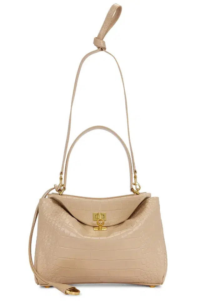 Rodeo Embossed Croc Small Top Handle Bag