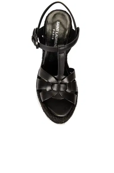 Saint Laurent Tribute Espadrille Wedge Sandals | Thumbnail 4