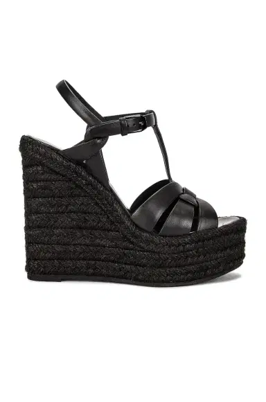 Saint Laurent Tribute Espadrille Wedge Sandals | Thumbnail 1