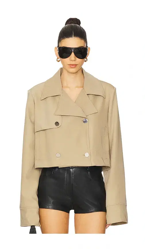 Cropped Trench Coat