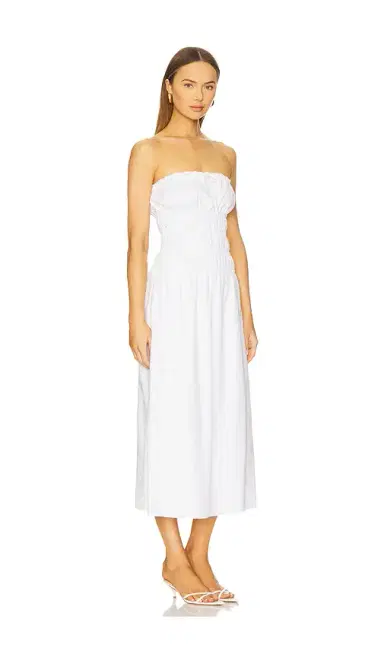 Onia Air Linen Smocked Maxi Dress | Thumbnail 2