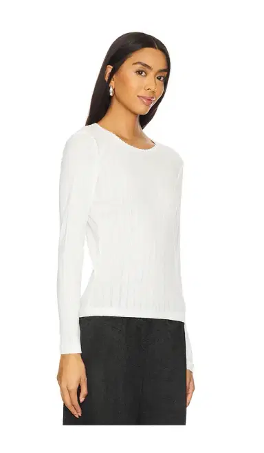 LESET Pointelle Long Sleeve | Thumbnail 2 LESET Pointelle Long Sleeve | Thumbnail 2