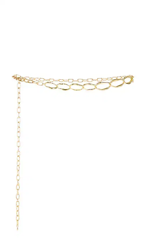 Hammered Oval Link Chain Belt