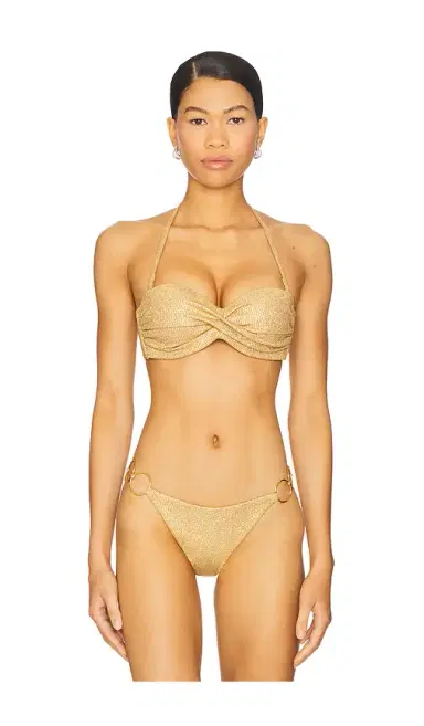 Luli Fama Golden Sunset Underwire Push Up Bikini Top | Thumbnail 2