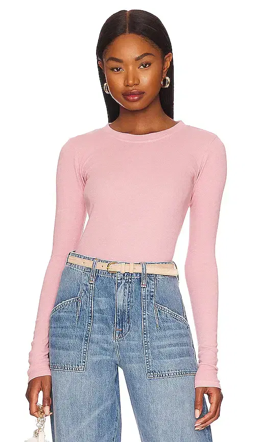 LA Made Long Sleeve Crew Neck Top