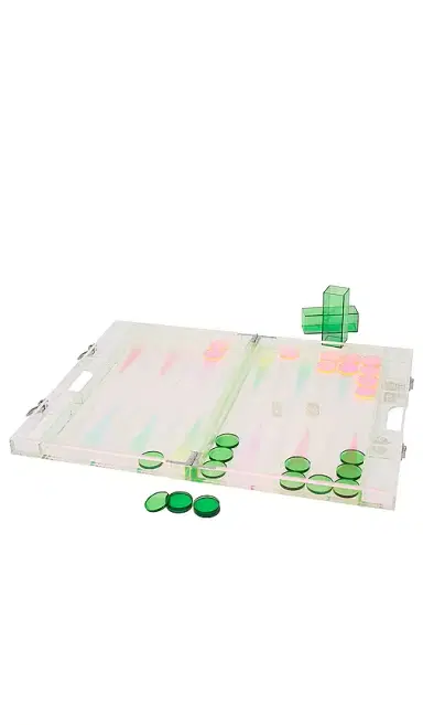 Sunnylife Ombre Lucite Backgammon | Thumbnail 1