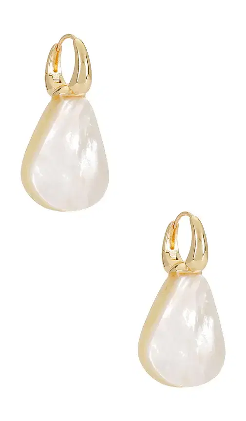 Ettika Mother Of Pearl Drop Earrings