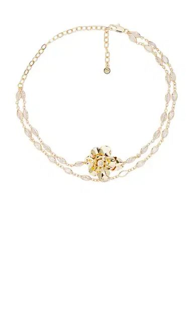Ettika Bazel Crystal Layered Flower Necklace | Thumbnail 1 Ettika Bazel Crystal Layered Flower Necklace | Thumbnail 1