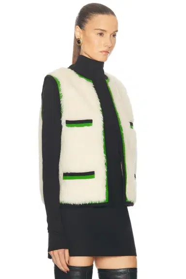 Chanel Chanel 1994 Alpaca Fur CC Vest | Thumbnail 2 Chanel Chanel 1994 Alpaca Fur CC Vest | Thumbnail 2