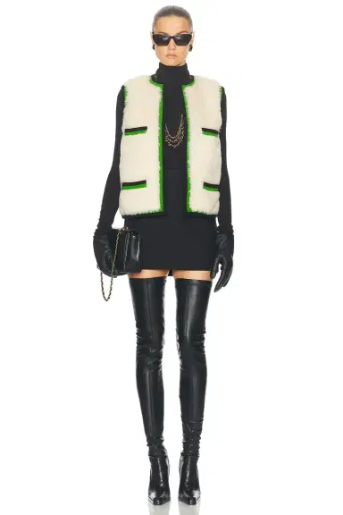 Chanel Chanel 1994 Alpaca Fur CC Vest | Thumbnail 4 Chanel Chanel 1994 Alpaca Fur CC Vest | Thumbnail 4