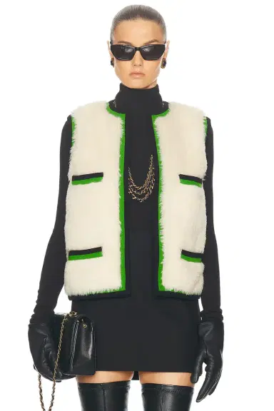 Chanel Chanel 1994 Alpaca Fur CC Vest | Thumbnail 1 Chanel Chanel 1994 Alpaca Fur CC Vest | Thumbnail 1