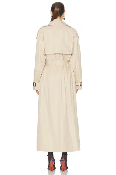 Saint Laurent Long Trench Coat | Thumbnail 4 Saint Laurent Long Trench Coat | Thumbnail 4