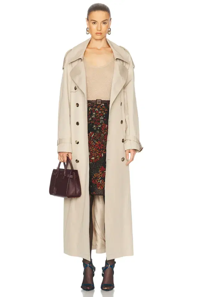 Saint Laurent Long Trench Coat