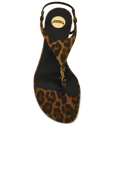 Saint Laurent Cassandra Sandal | Thumbnail 4 Saint Laurent Cassandra Sandal | Thumbnail 4