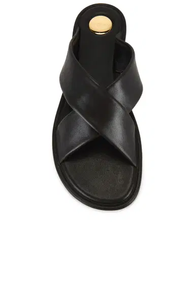 Saint Laurent Talha Flat Sandal | Thumbnail 4 Saint Laurent Talha Flat Sandal | Thumbnail 4