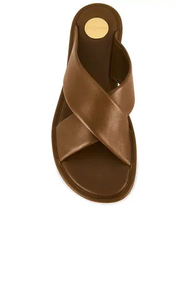 Saint Laurent Talha Flat Sandal | Thumbnail 4 Saint Laurent Talha Flat Sandal | Thumbnail 4