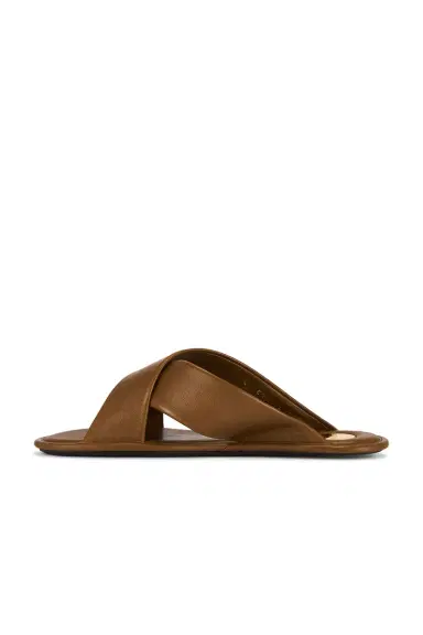 Saint Laurent Talha Flat Sandal | Thumbnail 5 Saint Laurent Talha Flat Sandal | Thumbnail 5