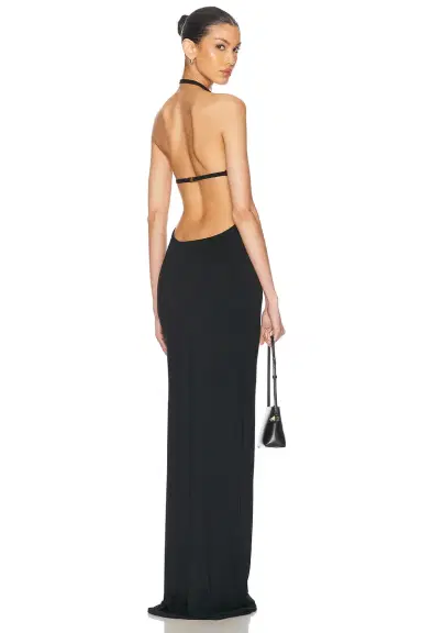 ÉTERNE Vivian Halter Maxi Dress | Thumbnail 1