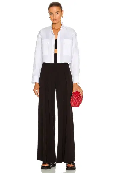 Alaïa Cotton Poplin Long Sleeve Top | Thumbnail 5 Alaïa Cotton Poplin Long Sleeve Top | Thumbnail 5