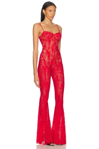 Norma Kamali Underwire Fishtail Jumpsuit With Bodysuit | Thumbnail 2