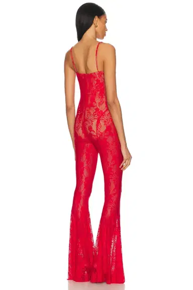 Norma Kamali Underwire Fishtail Jumpsuit With Bodysuit | Thumbnail 3