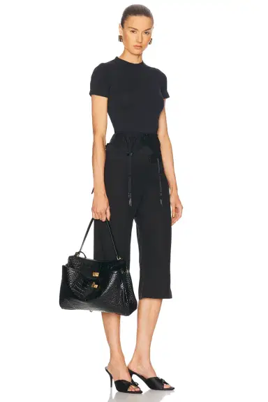 Balenciaga Rodeo Embossed Croc Medium Top Handle Bag | Thumbnail 2 Balenciaga Rodeo Embossed Croc Medium Top Handle Bag | Thumbnail 2
