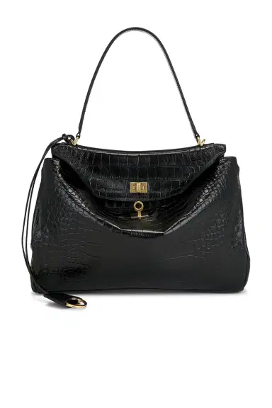 Balenciaga Rodeo Embossed Croc Medium Top Handle Bag | Thumbnail 3 Balenciaga Rodeo Embossed Croc Medium Top Handle Bag | Thumbnail 3