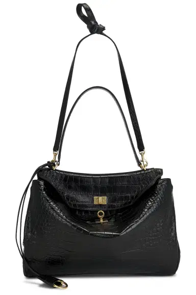 Balenciaga Rodeo Embossed Croc Medium Top Handle Bag | Thumbnail 1 Balenciaga Rodeo Embossed Croc Medium Top Handle Bag | Thumbnail 1