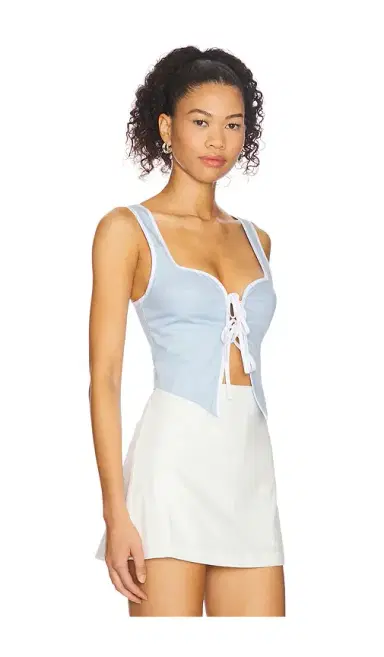 MORE TO COME Amelie Tie Front Top | Thumbnail 2