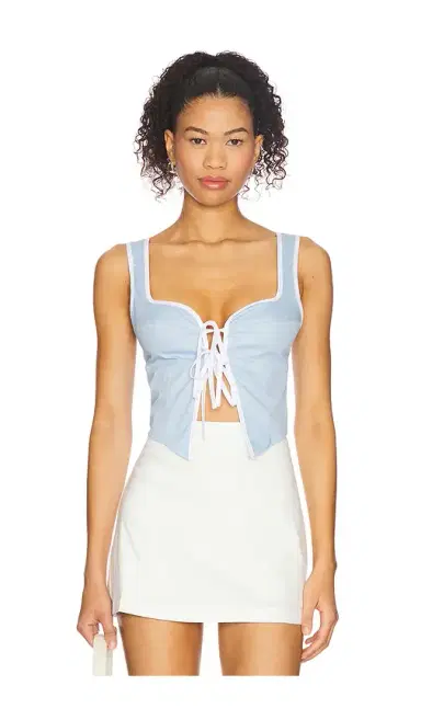 MORE TO COME Amelie Tie Front Top | Thumbnail 1