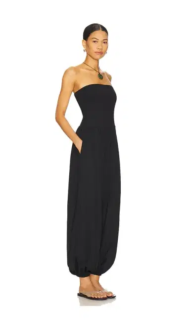 susana monaco Tube Gathered Ankle Jumpsuit | Thumbnail 2 susana monaco Tube Gathered Ankle Jumpsuit | Thumbnail 2