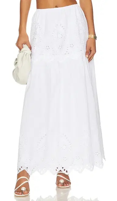 LPA Francesca Eyelet Maxi Skirt | Thumbnail 1