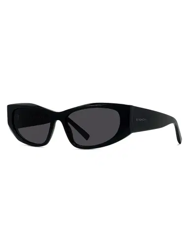 Givenchy Women's GV Day 56MM Cat-Eye Sunglasses - Shiny Black Smoke | Thumbnail 1 Givenchy Women's GV Day 56MM Cat-Eye Sunglasses - Shiny Black Smoke | Thumbnail 1