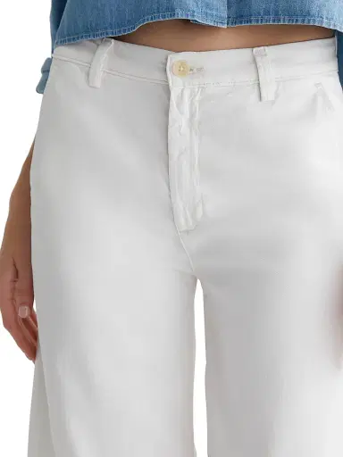 AG Jeans Women's Caden Twill Wide-Leg Chino Pants - Powder - Size 31 | Thumbnail 6 AG Jeans Women's Caden Twill Wide-Leg Chino Pants - Powder - Size 31 | Thumbnail 6