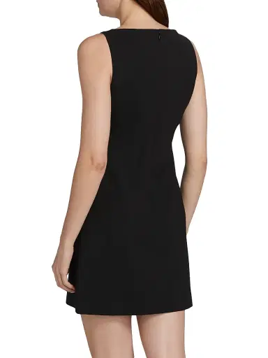 Theory Women's Boatneck Sheath Minidress - Black | Thumbnail 5