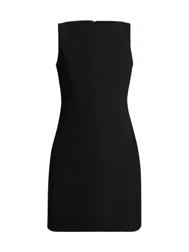Theory Women's Boatneck Sheath Minidress - Black | Thumbnail 1