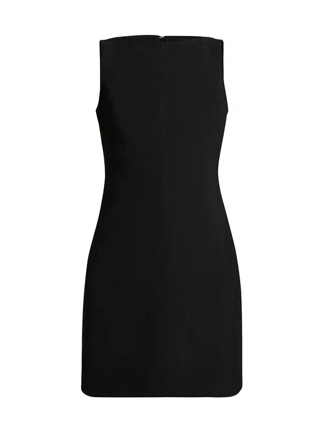 Theory Women's Boatneck Sheath Minidress - Black