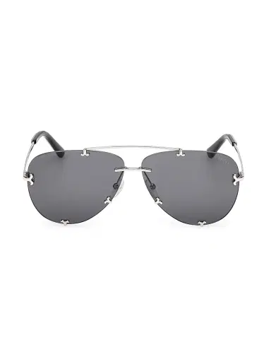 PUCCI Women's 61MM Aviator Sunglasses - Silver Black Smoke | Thumbnail 2 PUCCI Women's 61MM Aviator Sunglasses - Silver Black Smoke | Thumbnail 2