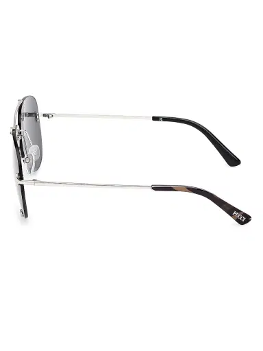 PUCCI Women's 61MM Aviator Sunglasses - Silver Black Smoke | Thumbnail 3 PUCCI Women's 61MM Aviator Sunglasses - Silver Black Smoke | Thumbnail 3