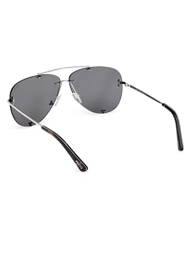 PUCCI Women's 61MM Aviator Sunglasses - Silver Black Smoke | Thumbnail 4 PUCCI Women's 61MM Aviator Sunglasses - Silver Black Smoke | Thumbnail 4