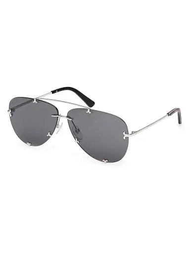 PUCCI Women's 61MM Aviator Sunglasses - Silver Black Smoke | Thumbnail 1 PUCCI Women's 61MM Aviator Sunglasses - Silver Black Smoke | Thumbnail 1