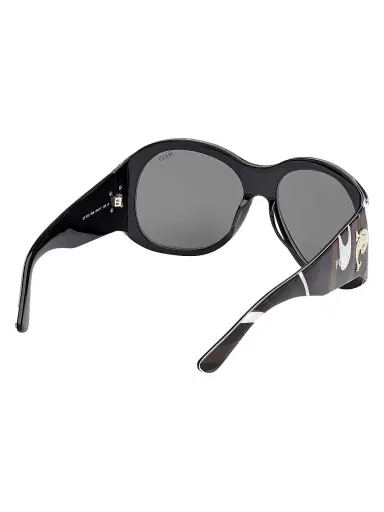 PUCCI Women's 59MM Geometric Sunglasses - Black Marmo Smoke | Thumbnail 6 PUCCI Women's 59MM Geometric Sunglasses - Black Marmo Smoke | Thumbnail 6