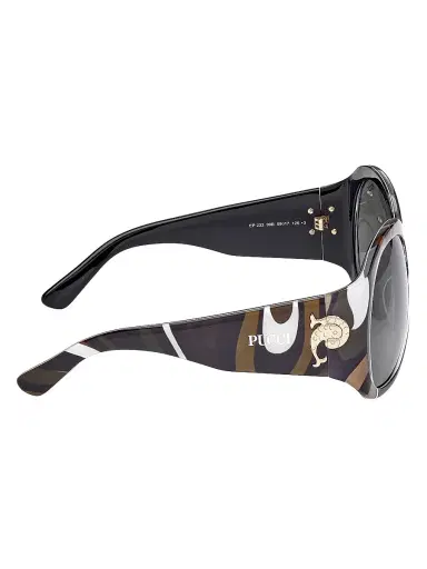 PUCCI Women's 59MM Geometric Sunglasses - Black Marmo Smoke | Thumbnail 7 PUCCI Women's 59MM Geometric Sunglasses - Black Marmo Smoke | Thumbnail 7