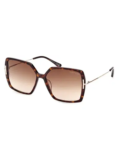 Tom Ford Women's Joanna 59MM Rectangular Sunglasses - Shiny Dark | Thumbnail 2 Tom Ford Women's Joanna 59MM Rectangular Sunglasses - Shiny Dark | Thumbnail 2