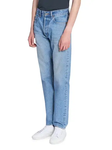 Saint Laurent Men's Mick Long Jeans in Denim - Nonza Blue - Size 33 | Thumbnail 4