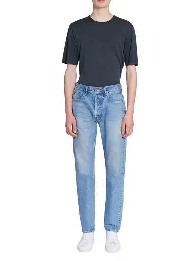 Saint Laurent Men's Mick Long Jeans in Denim - Nonza Blue - Size 33 | Thumbnail 7