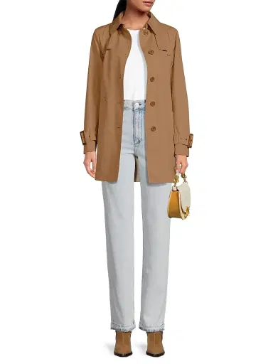 Herno Women's Delon Cotton Trench Jacket - Camel | Thumbnail 2 Herno Women's Delon Cotton Trench Jacket - Camel | Thumbnail 2