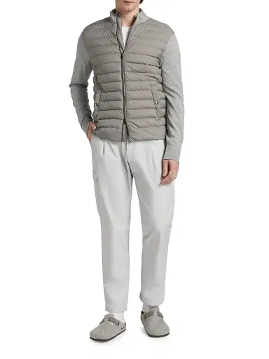HERNO Men's Pleated Cargo Pants - Off White - Size XL | Thumbnail 2 HERNO Men's Pleated Cargo Pants - Off White - Size XL | Thumbnail 2