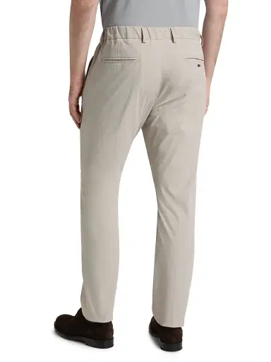 HERNO Men's Elasticized Waist Straight-Leg Pants - Champagne - Size XL | Thumbnail 5 HERNO Men's Elasticized Waist Straight-Leg Pants - Champagne - Size XL | Thumbnail 5