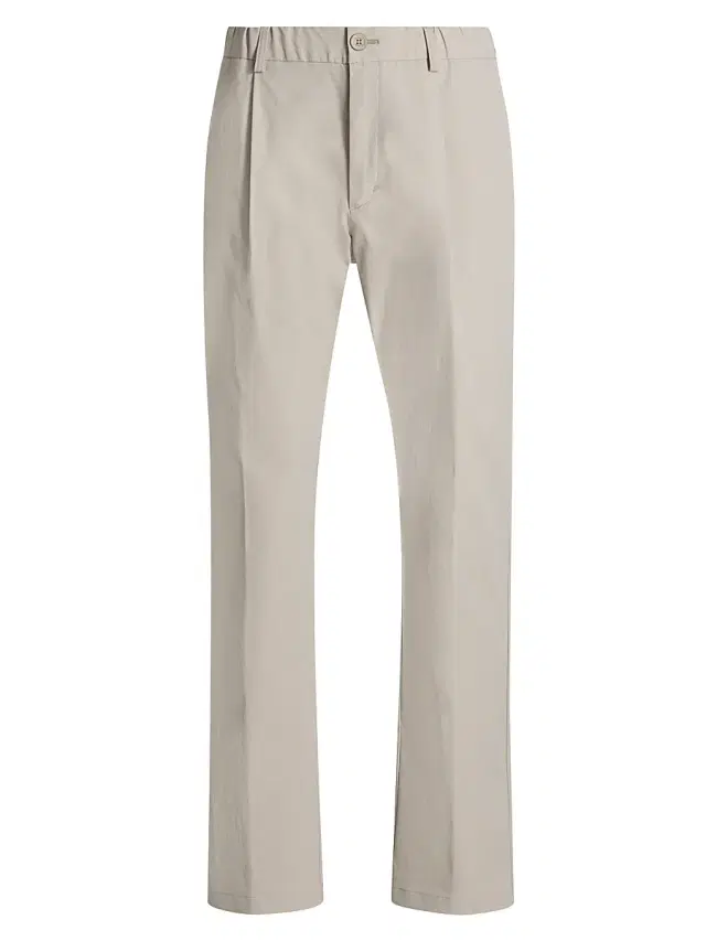 Men's Elasticized Waist Straight-Leg Pants - Champagne